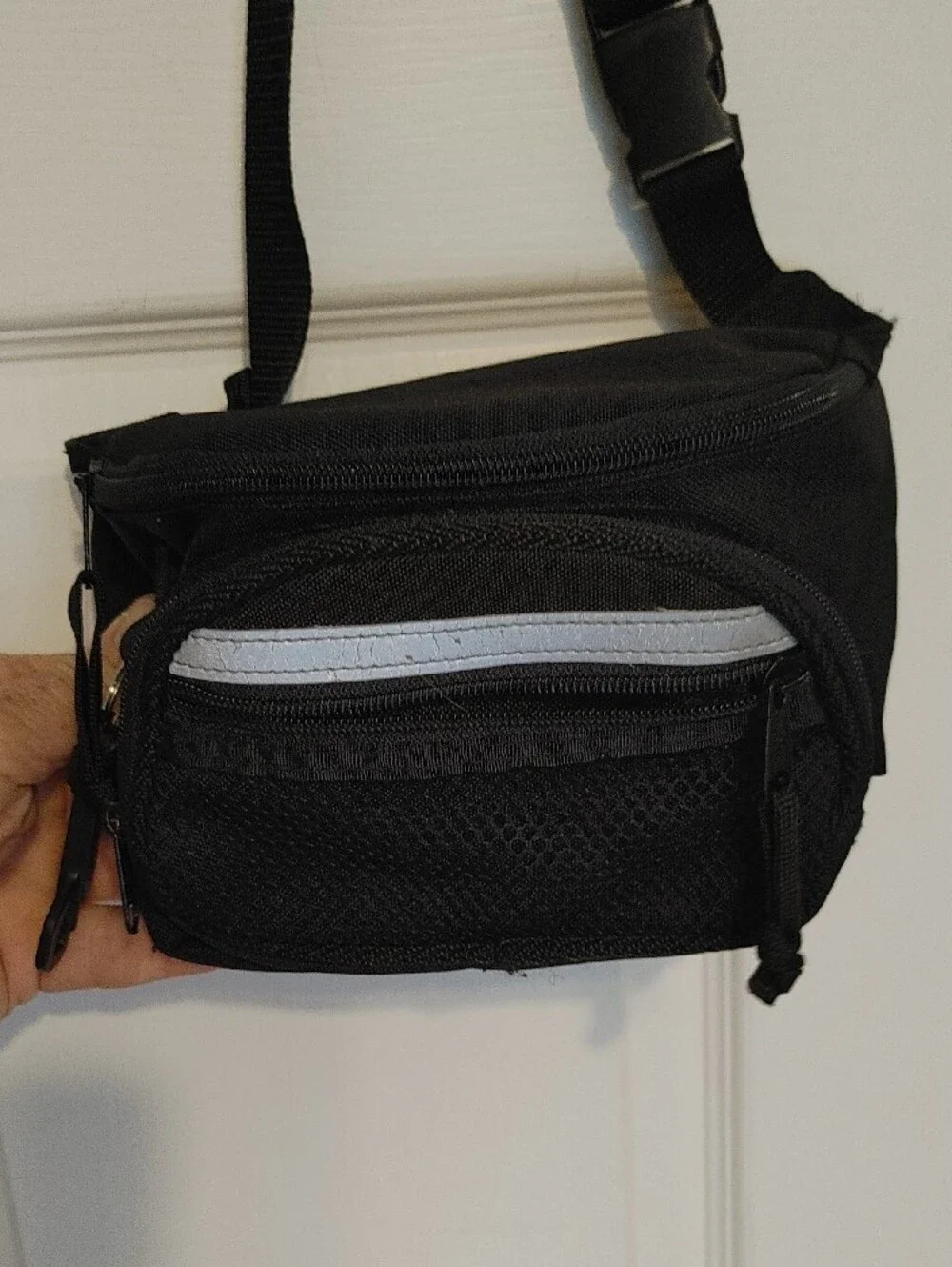 Black Women's Satchel Crossbody Bag with Adjustable Strap